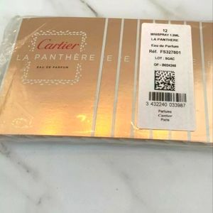 CARTIER
LA PANTHERE EAU DE PARFUM (12) .05 OZ.